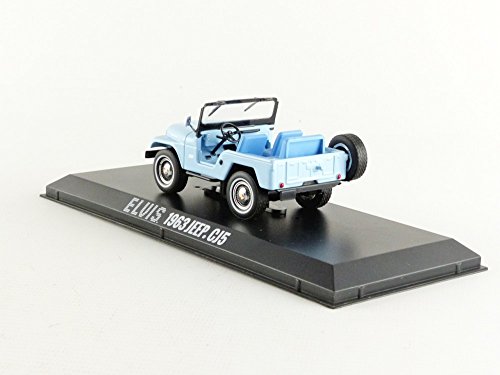 Greenlight Collectibles- 86310 – Jeep CJ 5 – Elvis Presley – 1963 – Escala 1/43 – Azul