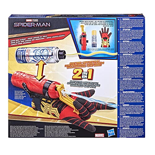 Hasbro Marvel Spiderman (F1111) - Superlanzatelarañas con líquido arácnido para niños a Partir de 5 años, Lanza telarañas o Agua, Juguete para Juego de rol, Multicolor