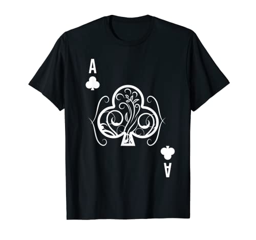 Holdem Texas Jugador Carta Cartas Juego As Tréboles Casino Camiseta