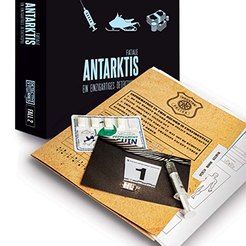 iDventure Detective Stories Fall 2: Antarktis Fatale – emocionante juego de escamas [1 – 6 + jugadores] – Juego de detectividad crimen para adultos y niños a partir de 14 años – 2ª edición