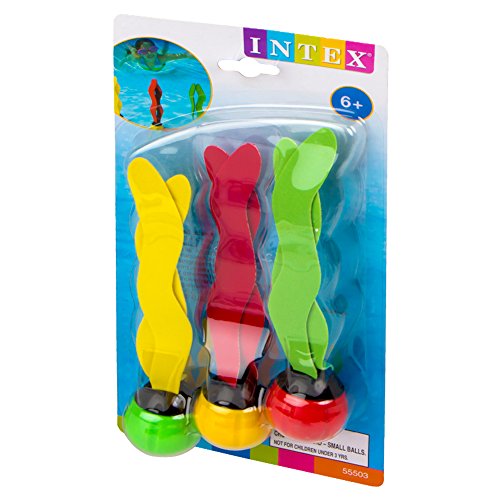 Intex 55503 - Juego acuático Fun algas, 3 bolas de 20 cm , color/modelo surtido