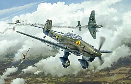 Italeri 2807S Junkers JU-87B Stuka Bat.o.Brit, maqueta, maqueta, modelismo, modelismo, Manualidades, aficiones, Pegado, Juego de construcción de plástico, detallado