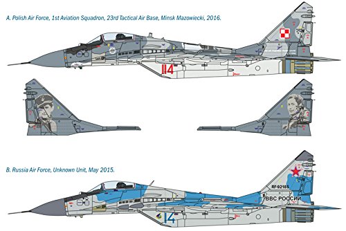 Italeri 510001377 – 1: 72 Mig 29 A Fulcrum, Modelo Coches