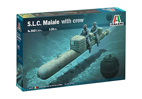 Italeri-5621 S.L.C. Maiale with Crew, Escalera 1:35, Kit, Modelo de plástico para Montar, Multicolor (IT5621)