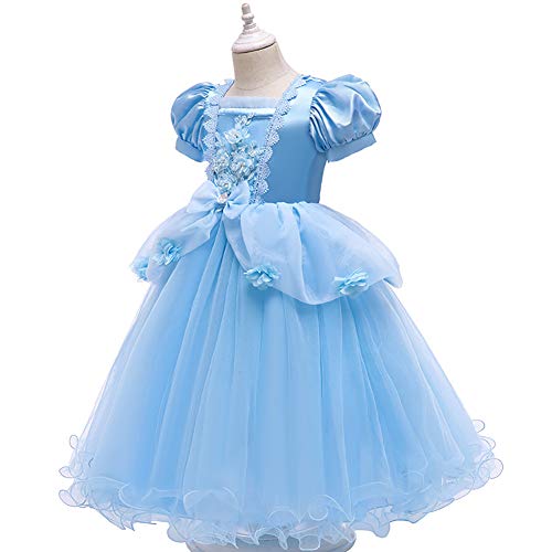 IWEMEK Disfraz de Cenicienta de Sofía para niñas + accesorios Set de cuento de hadas Cosplay disfraces de Halloween Carnaval disfraces de Navidad, cumpleaños