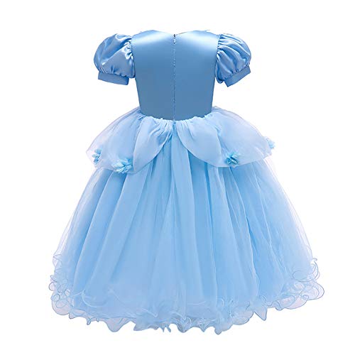 IWEMEK Disfraz de Cenicienta de Sofía para niñas + accesorios Set de cuento de hadas Cosplay disfraces de Halloween Carnaval disfraces de Navidad, cumpleaños