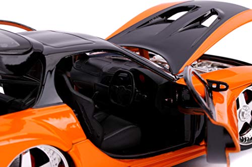 Jada Toys Fast & Furious Mazda RX-7-Coche de Juguete (Escala 1:24), Color Naranja metálico (253203058)