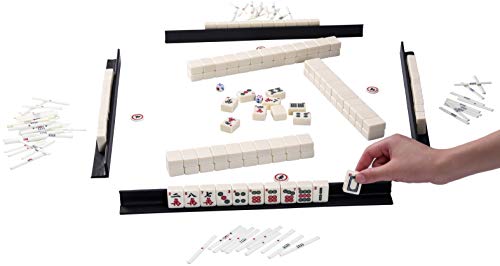 Jaques of London Mah Jongg Set – Juego tradicional Mahjong Club Set con maletín de presentación negro – Juego familiar desde 1795