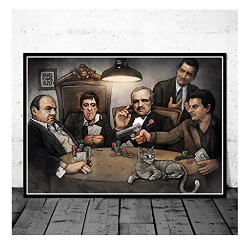 JCYMC Puzzles 1000 Piezas Godfather Scarface Sopranos Carteles De Películas para Regalos Adultos Juegos para Niños Juguetes Educativos Uf56Vw