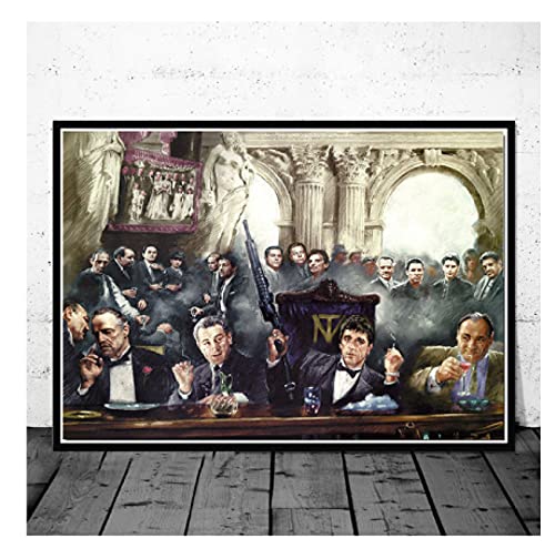 JCYMC Puzzles 1000 Piezas Godfather Scarface Sopranos Carteles De Películas para Regalos Adultos Juegos para Niños Juguetes Educativos Uf57Vw