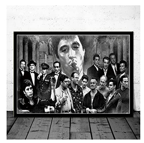 JCYMC Puzzles 1000 Piezas Godfather Scarface Sopranos Carteles De Películas para Regalos Adultos Juegos para Niños Juguetes Educativos Uf65Vw