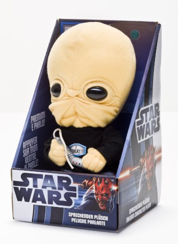 Joy Toy 100437 Star Wars - Peluche parlante (23 cm, en Expositor, Frases en inglés), diseño de Star Wars Cantina