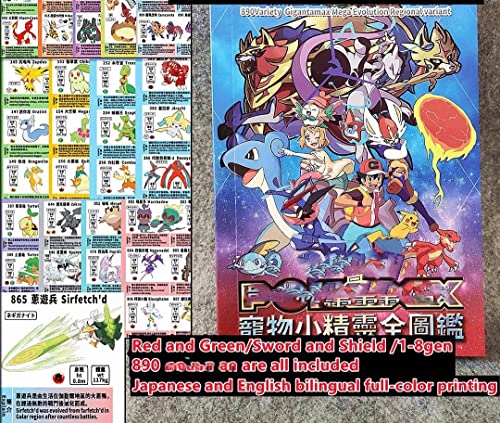 Juego de batalla de Pokémon: 144 figuras de Pokemon + 1 libros ilustrados+2 bolas básicas de poke (7cm) (estándar)