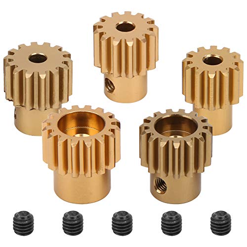 Juego de Engranajes de Piñón 32P, 12T/13T/14T/15T/16T Kit de Engranajes de Motor de Automóvil RC Adecuado para Eje de 3.175 mm 1/10 RC S CS R31 SCX10 AX10 RC Drift Racer Motor sin Escobillas