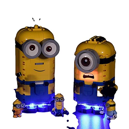 Juego de luces LED para Lego 75551 Minions y su guarida, juego de iluminación de conexión USB compatible con Lego 75551 (solo luces, modelos sin Lego)