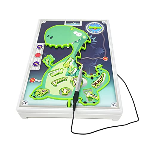 Juego de operación de dinosaurio para niños y niñas Juego de mesa para niños y niñas Juego de 3 + Juego familiar para niños Juego de niñas Zumbador HTUK®