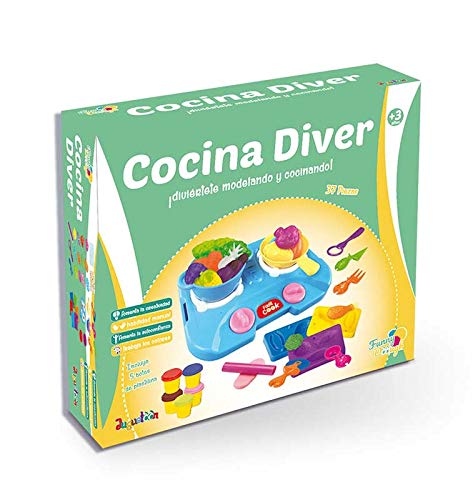 Juguetoon Juego de plastilina Cocina Diver para niños.