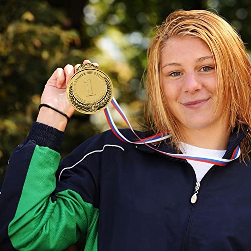 Kaimeilai 3 medallas de metal para ganar el premio del premio Olímpico, medallas de oro con collar, medallas para deportes, juguetes de competición, premios para fiestas