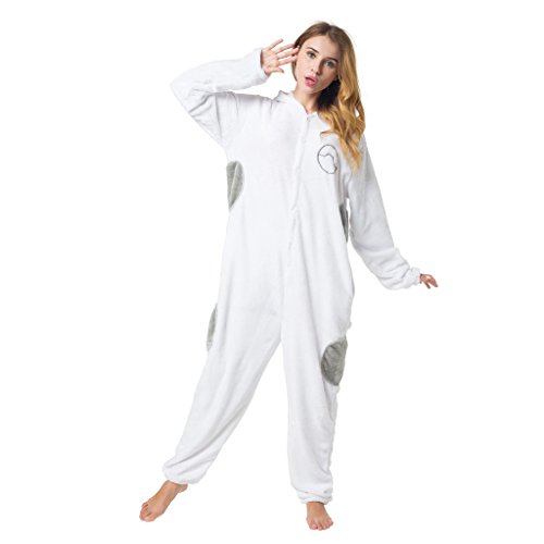 Katara-(10+ Modelos) Kigurumi Pijamas Disfraz Animal Halloween Adultos, Color baymax, Talla 155-165cm (1744) , color/modelo surtido