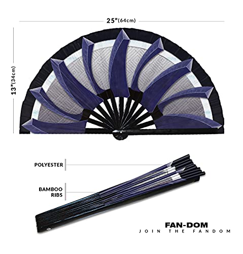 Kitana Ventilador plegable Ventilador UV Glow Hand Fans Cosplay Traje Halloween Kitana Arma Bambú Fan Kitana Cosplay (Estilo 2)