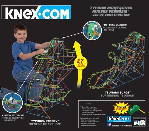 K'Nex Typhoon Frenzy Roller Coaster Building Set (51438)