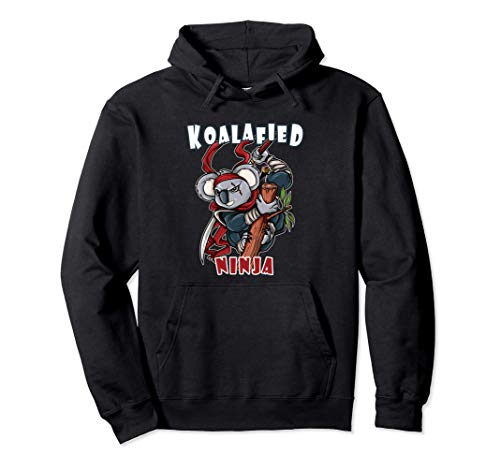 Koala Bear Koalafied Ninja Samurai Katana Sword Sudadera con Capucha