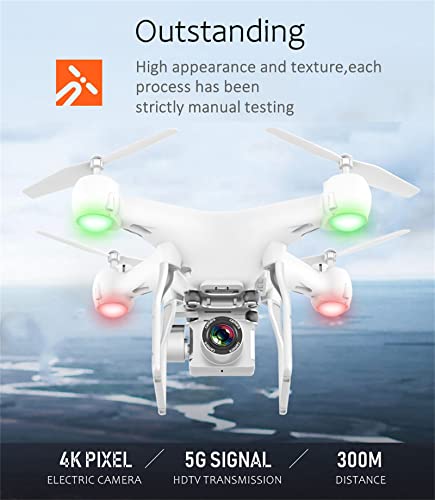 LANGZDHE Drone, 4K HD Photography Photography UAV, Quadcopter UAV, Distancia de Control Remoto 120m, Equipado con la cámara de la ESC Anti-Shake, Soporte de Vuelo de mar Fotografía aérea