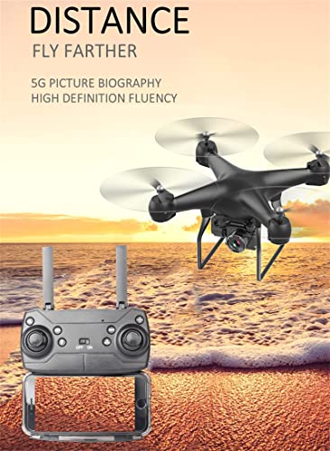 LANGZDHE Drone, 4K HD Photography Photography UAV, Quadcopter UAV, Distancia de Control Remoto 120m, Equipado con la cámara de la ESC Anti-Shake, Soporte de Vuelo de mar Fotografía aérea