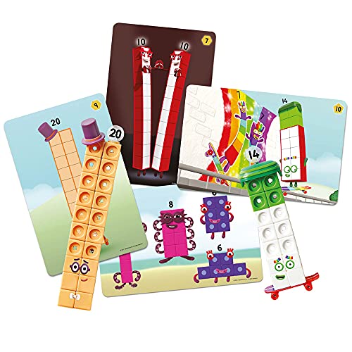 Learning Resources- Set 11 al 20, 30 Actividades relacionadas con los episodios de la Serie, 155 Cubos MathLink Numberblocks y más, 3+ años, Multicolor (LSP0950-UK)