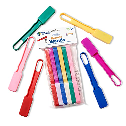 Learning Resources- Varitas magnéticas (Set de 6), Color (LER0762)