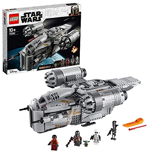 Lego  75292 Star Wars The Mandalorian The Razor Crest Nave Espacial del Cazarrecompensas Juguete con Figurita del Niño +  75280 Star Wars Soldados Clon De La Legión 501 Juguete De Construcción