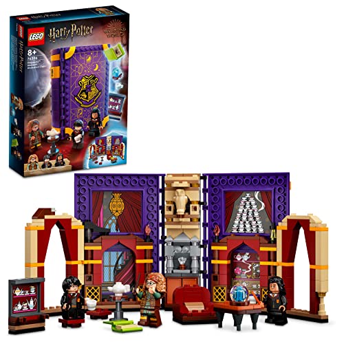 LEGO 76396 Harry Potter Momento Hogwarts: Clase de Adivinación, Set de Construcción en Forma de Libro con Mini Figuras, Juguete Coleccionable Portátil