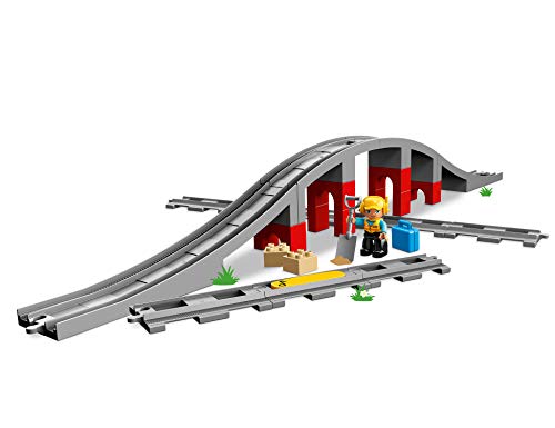 LEGO Duplo Town Vías Ferroviarias, Juguete de Preescolar + Duplo Town Vías Ferroviarias (10882) Juego para Bebes