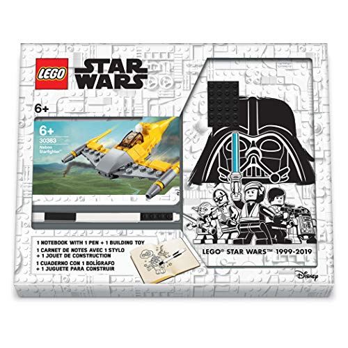 LEGO Star Wars Naboo Starfighter Creativity Set con diario certificado FSC Naboo Starfighter Building Toy, y bolígrafo de gel negro.