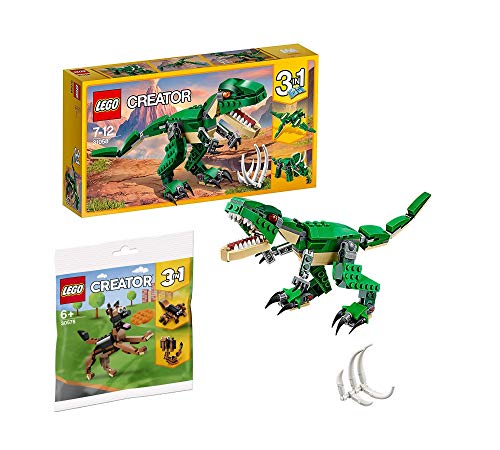 Legoo Lego Creator 31058 - Juego de dinosaurios y pastor alemán (bolsa de plástico, 7-12 años)