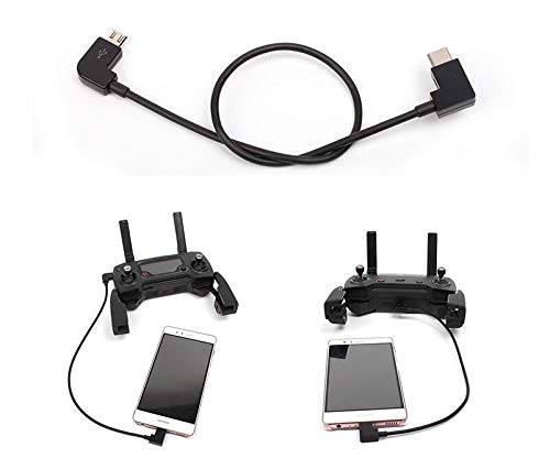 Linghuang - Cable de datos micro USB a tipo C para conectar smartphones y tablets con mando a distancia para DJI Mini SE/Mavic Mini/Pro/Spark/Mavic Air/Mavic 2.