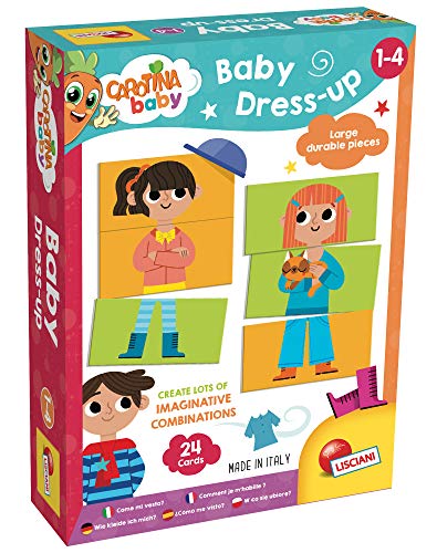 Lisciani Carotina Baby - Como me visto, Juego de asociaciónes lógicas para niños de 1 á 4 años