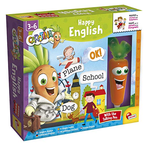 Lisciani - Carotina - Bolígrafo Parlante Happy English - Aprende el inglés