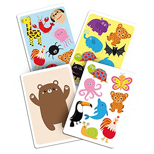 Lisciani Giochi - Ludoteca - Juego de Cartas para niños con Doble Ojo, Multicolor, 85750