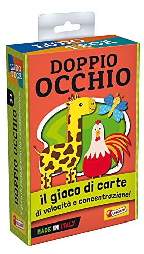 Lisciani Giochi - Ludoteca - Juego de Cartas para niños con Doble Ojo, Multicolor, 85750