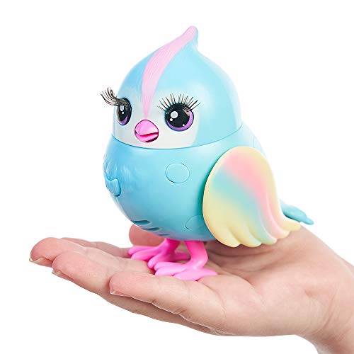 Little Live Pets Lil' Bird & Pajarera – Rainbow Tweets – Bird de Little Live Pets & Pajarera – Casita para pájaros Que se Pueden conectar Mediante Ganchos, Cabeza más de 20 pajareras