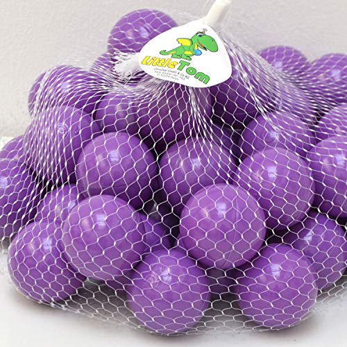 LittleTom 50 Bolas de PE 5,5cm de diámetro para llenar Piscinas de niños Morado