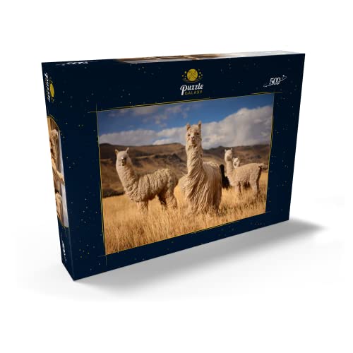 Llamas (Alpacas) En Los Andes, Perú, Sudamérica - Premium 500 Piezas Puzzles - Colección Especial MyPuzzle de Puzzle Galaxy