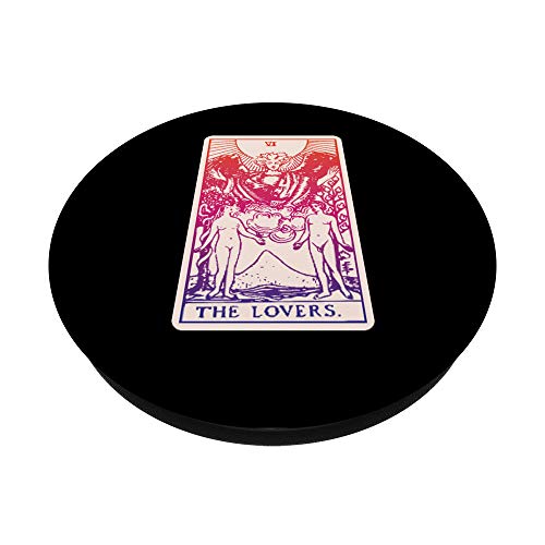 Los Amantes Carta del Tarot Bruja Adivino Brujería Psíquico PopSockets PopGrip: Agarre intercambiable para Teléfonos y Tabletas