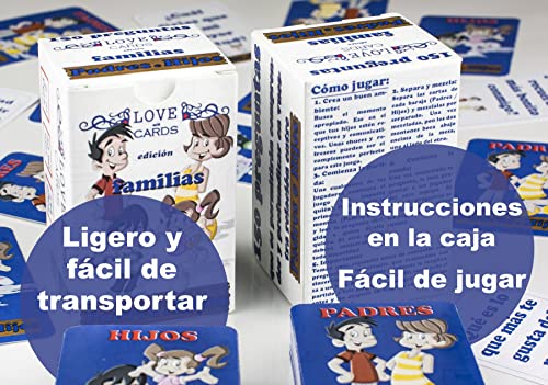 LwC - Padres e Hijos. Juego de Mesa Familiar. Juego de Preguntas para Hablar con los Niños y Fortalecer Vínculos de Forma Divertida. Regalo Original Dia del Padre