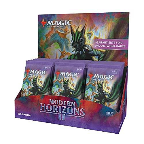 Magic the Gathering Modern Horizons 2 Juego de exposición, 30 Booster (versión Alemana)