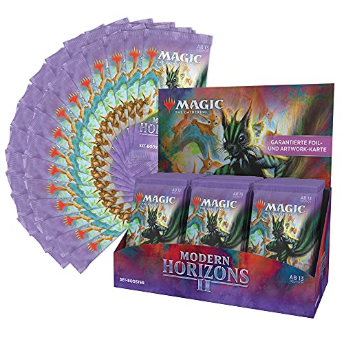 Magic the Gathering Modern Horizons 2 Juego de exposición, 30 Booster (versión Alemana)