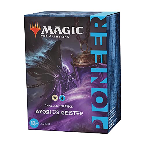 Magic the Gathering Pioneer Challenger Deck 2021 – Espíritus azorius (Blanco y Azul) (Wizards of The Coast C94461000)