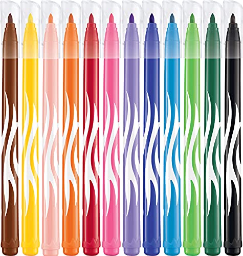 Maped Color' Peps Jungle - Pack de 12 Rotuladores con Estuche de Cartón, Multicolor