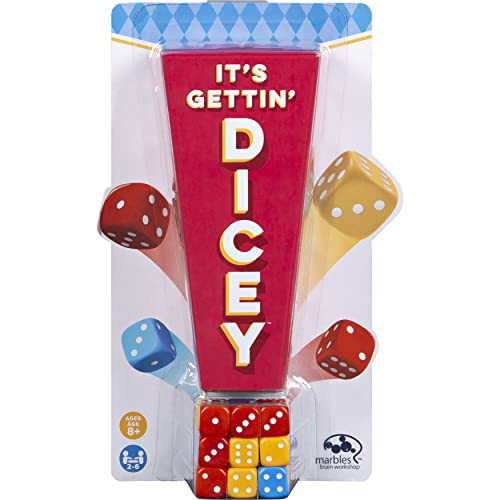 Marbles 6052294 It's Gettin' Dicey, Juego de Dados frenético para 2-6 Jugadores, para Edades de 8 años en adelante, Multicolor